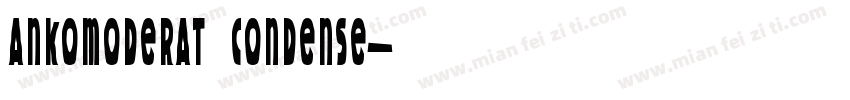Ankomoderat Condense字体转换